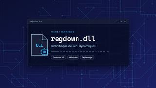 Visuel technique du fichier regdown.dll, bibliothèque de liens dynamiques de Windows