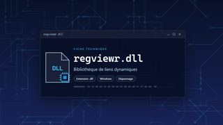 Visuel technique du fichier regviewr.dll, bibliothèque de liens dynamiques de Windows