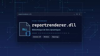 Visuel technique du fichier reportrenderer.dll, bibliothèque de liens dynamiques de Windows