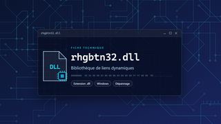 Visuel technique du fichier rhgbtn32.dll, bibliothèque de liens dynamiques de Windows