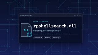 Visuel technique du fichier rpshellsearch.dll, bibliothèque de liens dynamiques de Windows
