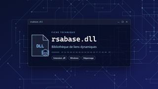 Visuel technique du fichier rsabase.dll, bibliothèque de liens dynamiques de Windows