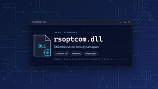 Visuel technique du fichier rsoptcom.dll, bibliothèque de liens dynamiques de Windows