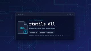 Visuel technique du fichier rtutils.dll, bibliothèque de liens dynamiques de Windows