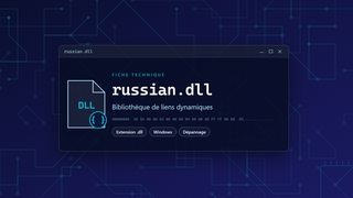 Visuel technique du fichier russian.dll, bibliothèque de liens dynamiques de Windows
