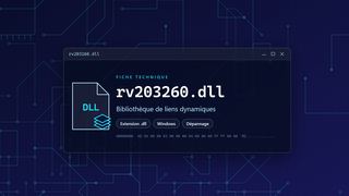 Visuel technique du fichier rv203260.dll, bibliothèque de liens dynamiques de Windows