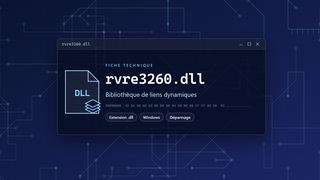 Visuel technique du fichier rvre3260.dll, bibliothèque de liens dynamiques de Windows