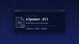 Visuel technique du fichier s3power.dll, bibliothèque de liens dynamiques de Windows