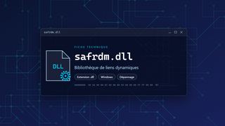 Visuel technique du fichier safrdm.dll, bibliothèque de liens dynamiques de Windows