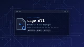 Visuel technique du fichier sage.dll, bibliothèque de liens dynamiques de Windows