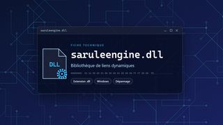 Visuel technique du fichier saruleengine.dll, bibliothèque de liens dynamiques de Windows