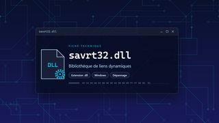 Visuel technique du fichier savrt32.dll, bibliothèque de liens dynamiques de Windows