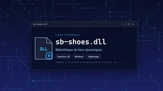 Visuel technique du fichier sb-shoes.dll, bibliothèque de liens dynamiques de Windows