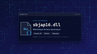 Visuel technique du fichier sbjap16.dll, bibliothèque de liens dynamiques de Windows