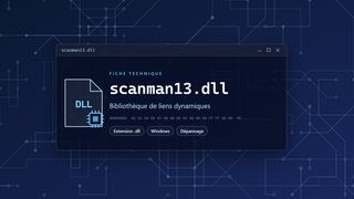 Visuel technique du fichier scanman13.dll, bibliothèque de liens dynamiques de Windows