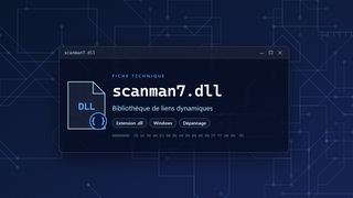Visuel technique du fichier scanman7.dll, bibliothèque de liens dynamiques de Windows
