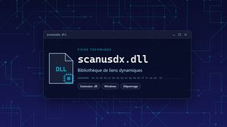 Visuel technique du fichier scanusdx.dll, bibliothèque de liens dynamiques de Windows