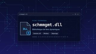 Visuel technique du fichier schmmgmt.dll, bibliothèque de liens dynamiques de Windows