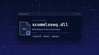 Visuel technique du fichier scommlseeq.dll, bibliothèque de liens dynamiques de Windows