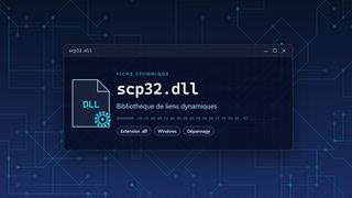 Visuel technique du fichier scp32.dll, bibliothèque de liens dynamiques de Windows