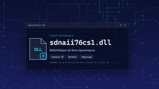 Visuel technique du fichier sdnaii76cs1.dll, bibliothèque de liens dynamiques de Windows