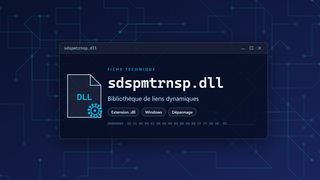 Visuel technique du fichier sdspmtrnsp.dll, bibliothèque de liens dynamiques de Windows