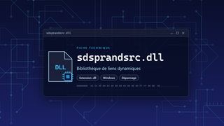 Visuel technique du fichier sdsprandsrc.dll, bibliothèque de liens dynamiques de Windows