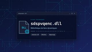 Visuel technique du fichier sdspvqenc.dll, bibliothèque de liens dynamiques de Windows