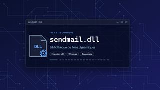 Visuel technique du fichier sendmail.dll, bibliothèque de liens dynamiques de Windows