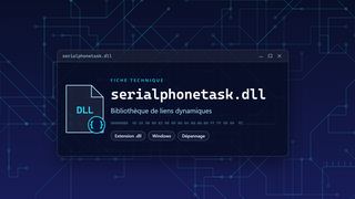 Visuel technique du fichier serialphonetask.dll, bibliothèque de liens dynamiques de Windows