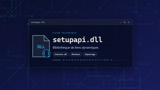 Visuel technique du fichier setupapi.dll, bibliothèque de liens dynamiques de Windows