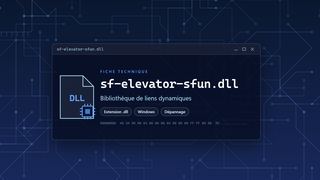 Visuel technique du fichier sf-elevator-sfun.dll, bibliothèque de liens dynamiques de Windows