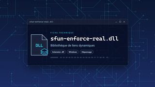 Visuel technique du fichier sfun-enforce-real.dll, bibliothèque de liens dynamiques de Windows