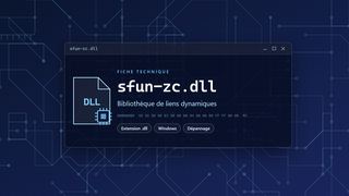 Visuel technique du fichier sfun-zc.dll, bibliothèque de liens dynamiques de Windows