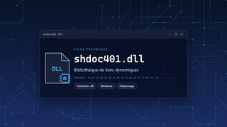 Visuel technique du fichier shdoc401.dll, bibliothèque de liens dynamiques de Windows