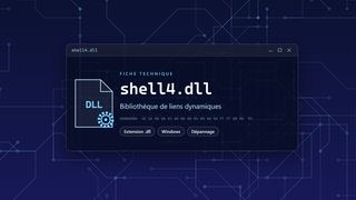 Visuel technique du fichier shell4.dll, bibliothèque de liens dynamiques de Windows