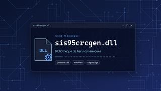 Visuel technique du fichier sis95crcgen.dll, bibliothèque de liens dynamiques de Windows