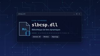 Visuel technique du fichier slbcsp.dll, bibliothèque de liens dynamiques de Windows