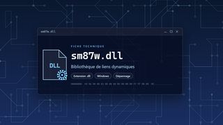Visuel technique du fichier sm87w.dll, bibliothèque de liens dynamiques de Windows