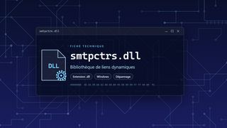 Visuel technique du fichier smtpctrs.dll, bibliothèque de liens dynamiques de Windows