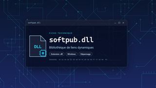 Visuel technique du fichier softpub.dll, bibliothèque de liens dynamiques de Windows