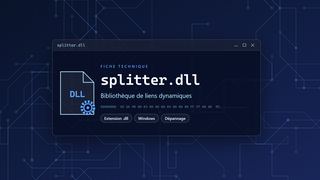 Visuel technique du fichier splitter.dll, bibliothèque de liens dynamiques de Windows