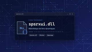 Visuel technique du fichier spsrxui.dll, bibliothèque de liens dynamiques de Windows