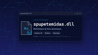 Visuel technique du fichier spupetemidas.dll, bibliothèque de liens dynamiques de Windows