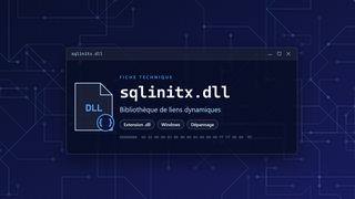 Visuel technique du fichier sqlinitx.dll, bibliothèque de liens dynamiques de Windows