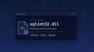 Visuel technique du fichier sqlint32.dll, bibliothèque de liens dynamiques de Windows