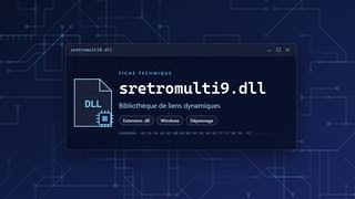 Visuel technique du fichier sretromulti9.dll, bibliothèque de liens dynamiques de Windows