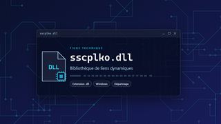 Visuel technique du fichier sscplko.dll, bibliothèque de liens dynamiques de Windows