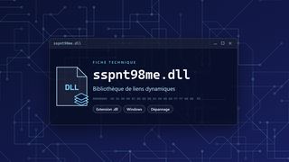 Visuel technique du fichier sspnt98me.dll, bibliothèque de liens dynamiques de Windows