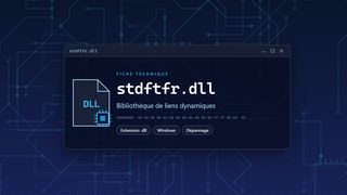 Visuel technique du fichier stdftfr.dll, bibliothèque de liens dynamiques de Windows